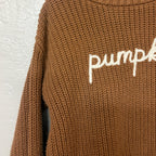 little co. brown chunky sweater 4Y