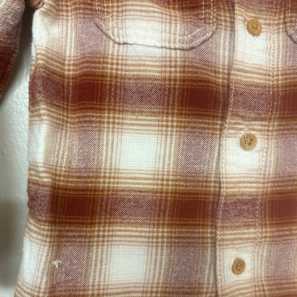 little co. boys' plaid flannel 24M