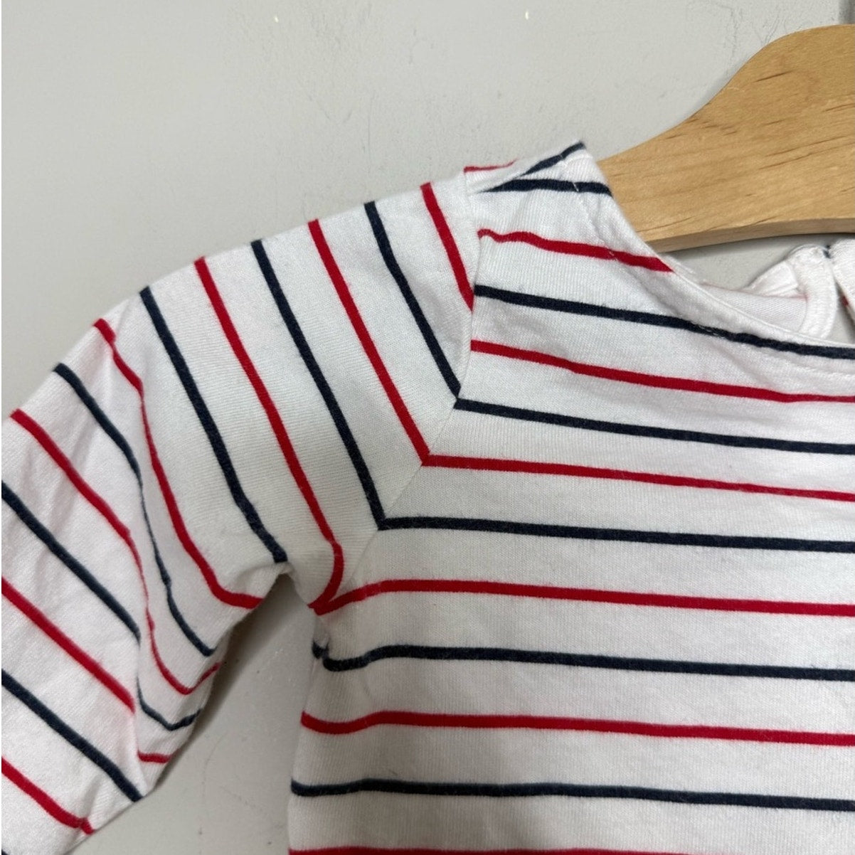 janie and jack stripe long-sleeve tee floral 2Y