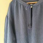 aerie blue tie sweatshirt MEDIUM