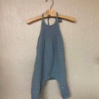 angel dear blue muslin romper 12-18M