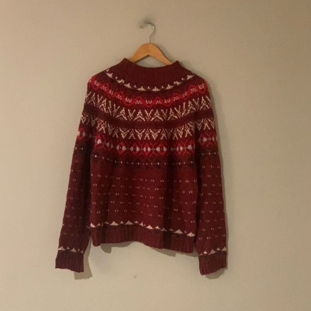 american eagle fair isle sweater XL