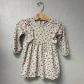 zara girls' floral long sleeve dress 18-24M