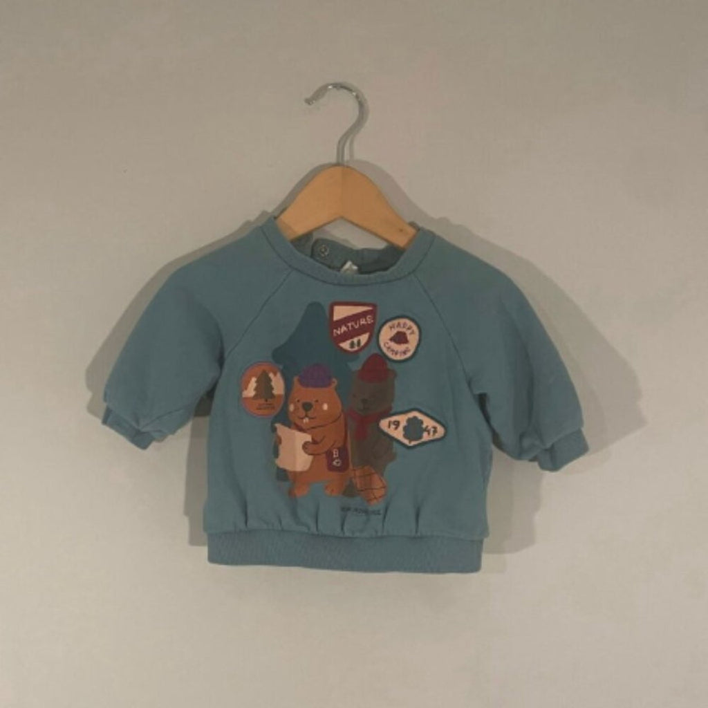 h&m nature sweatshirt 6M