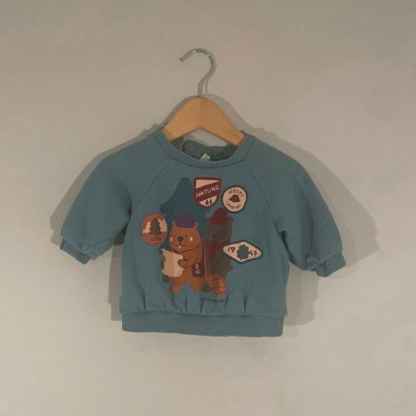 h&m nature sweatshirt 6M