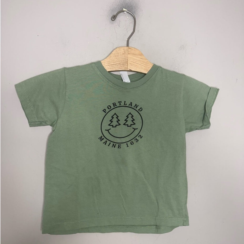 portland maine kids tee souvenir green 3Y