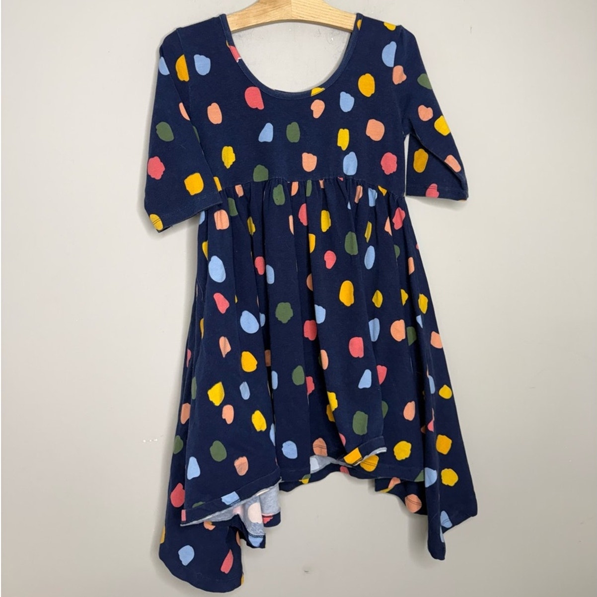 taylor joelle navy twirl dress colorful 10Y
