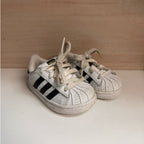 adidas kids white superstars sneakers 4c