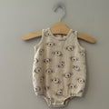 rylee + cru neutral koala romper‎ 3-6M