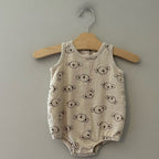 rylee + cru neutral koala romper‎ 3-6M