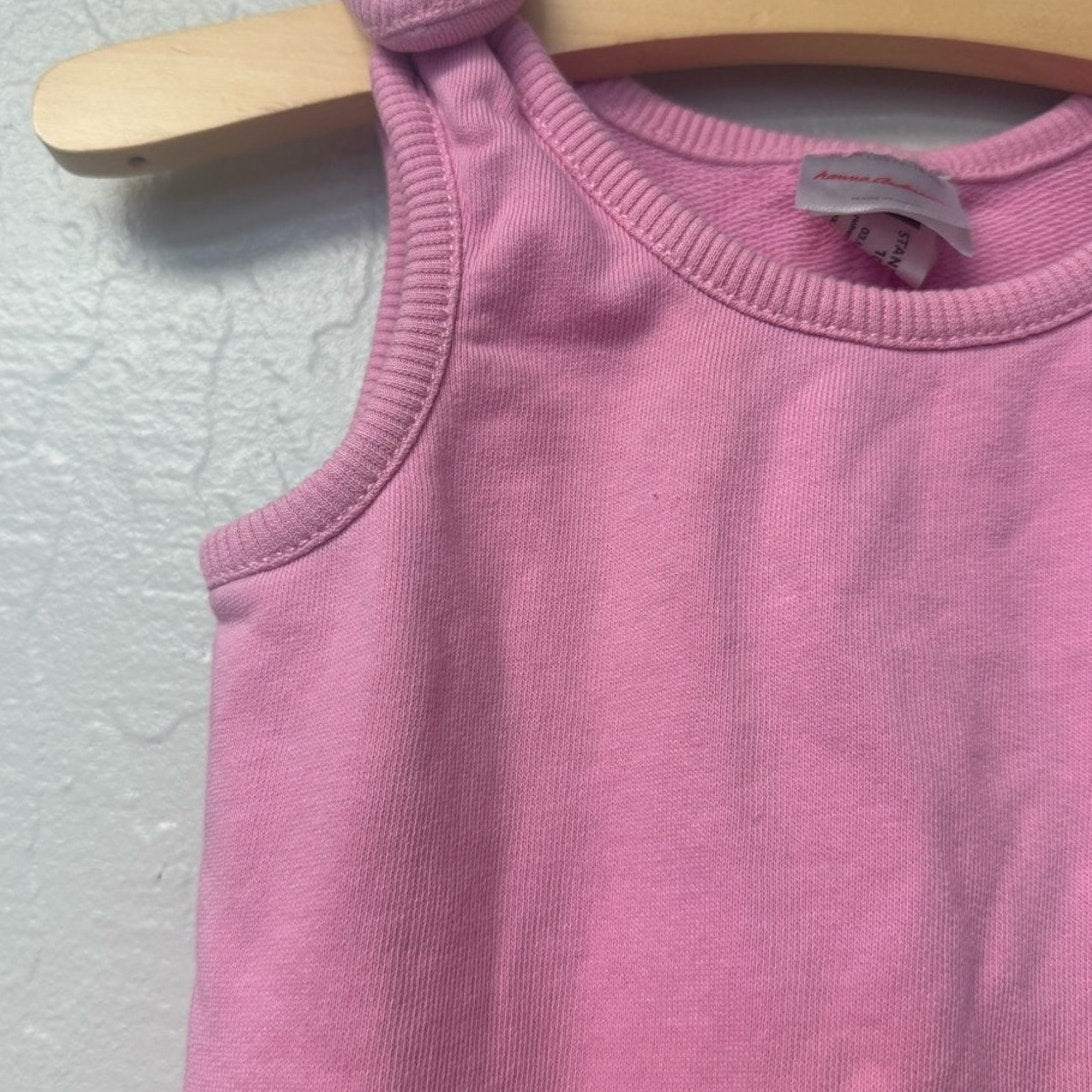 hanna andersson pink romper 12-18M