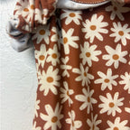 rylee + cru brown floral swimsuit 12-18M