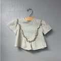 zara cream muslin top 9-12M