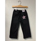 zara girls' black stars jeans 5Y