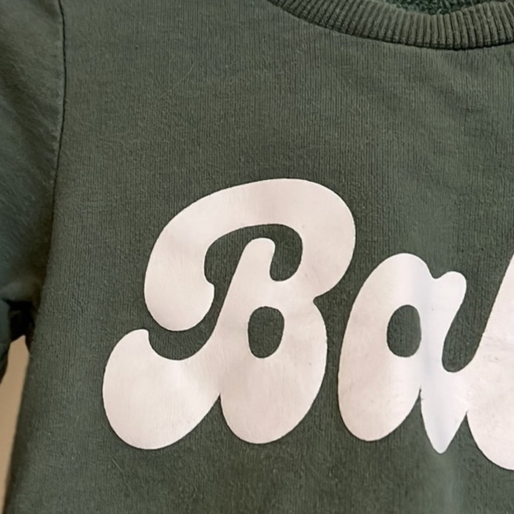 reverie threads green baby sweatshirt 2T