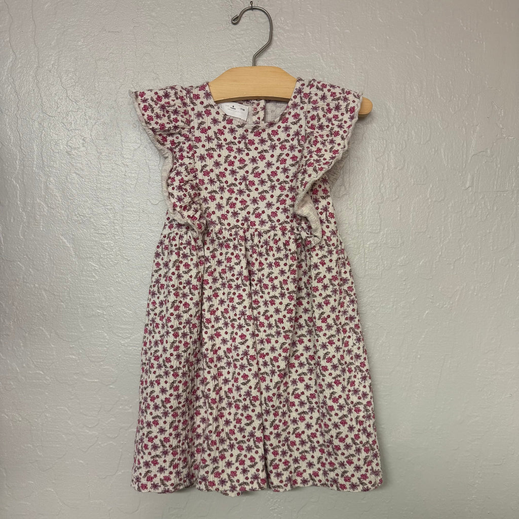 zara ruffle floral dress 6Y