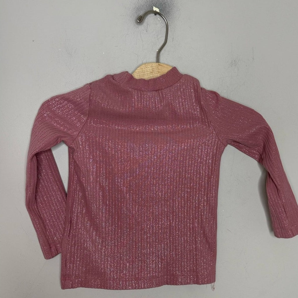 osk kosh b'gosh pink metallic tee 2T