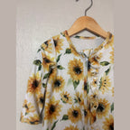 caden lane sunflower footie 18-24M