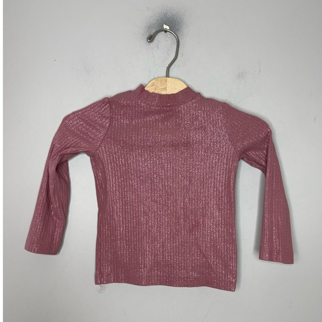 osk kosh b'gosh pink metallic tee 2T