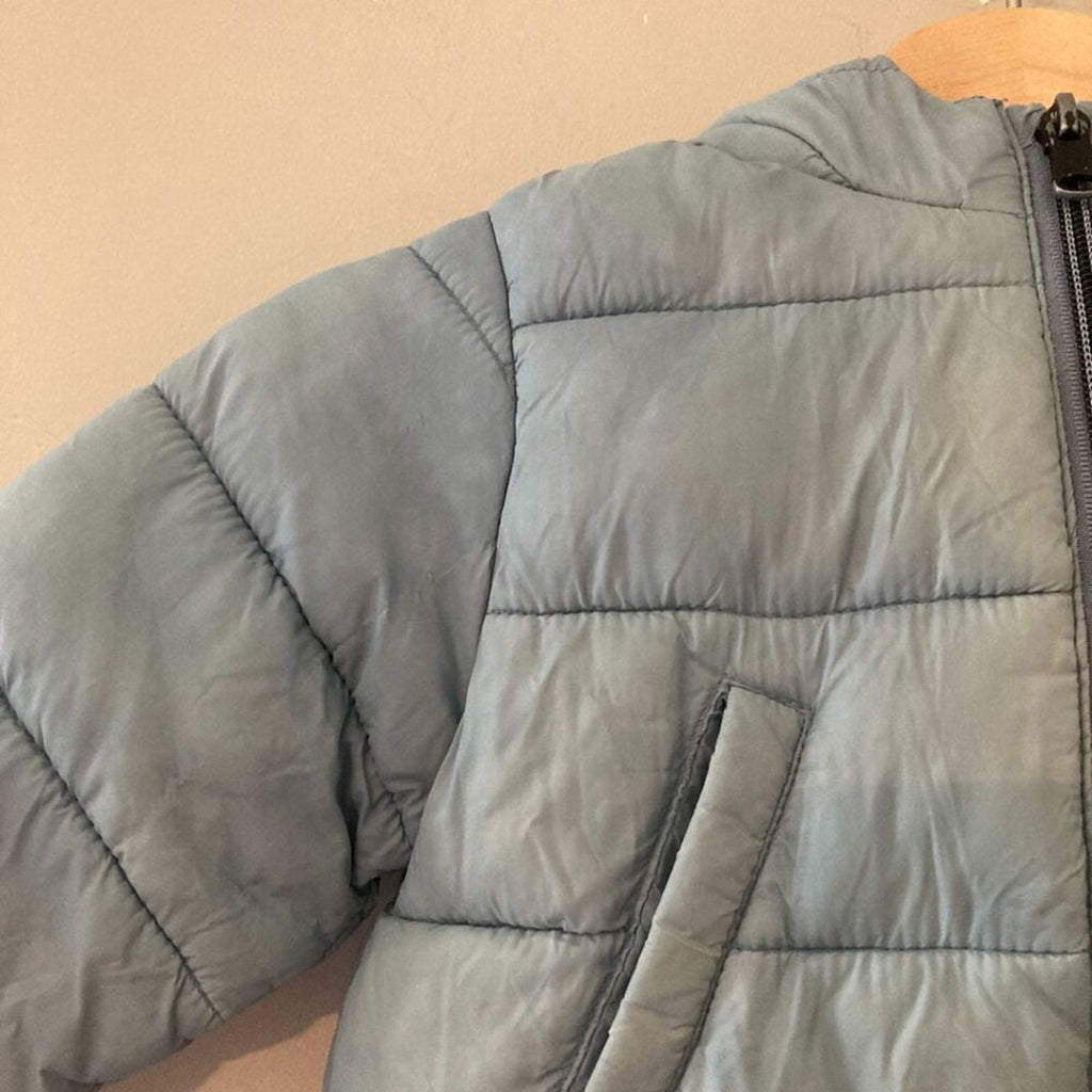 zara boys' blue puffer jacket 12-18M
