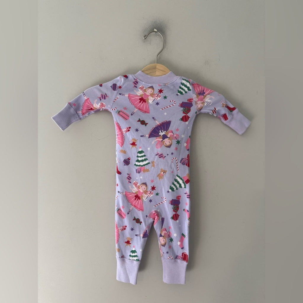 hanna andersson girls' purple nutcracker zippy 0-3M