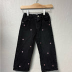 zara girls' black stars jeans 5Y