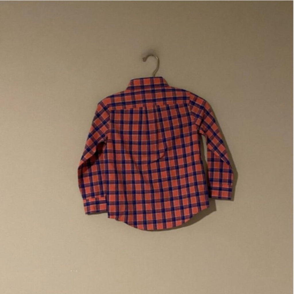 janie and jack boys' plaid button-down 4Y