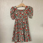 remie girl rose print dress 4Y
