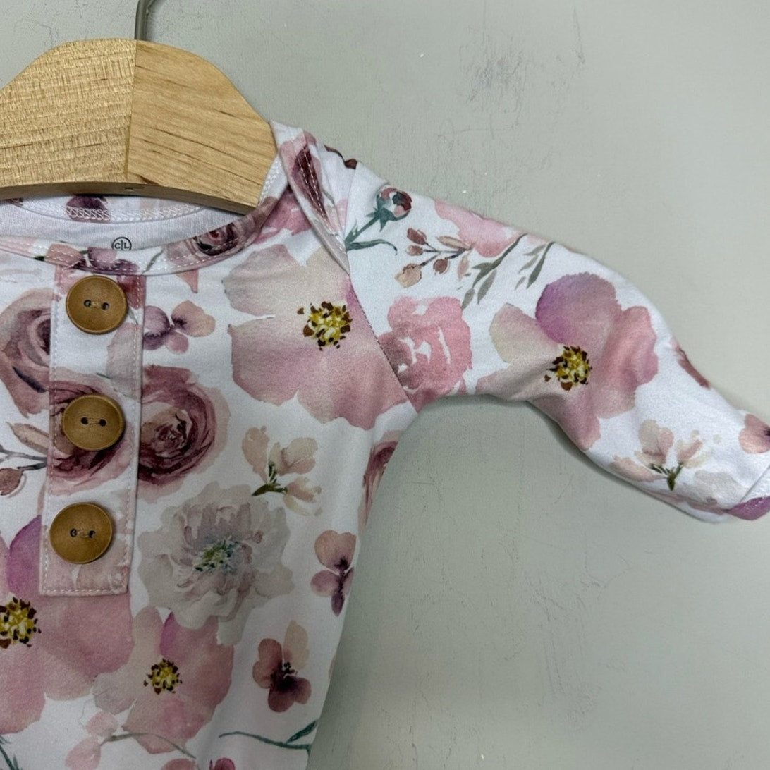 caden lane floral gown 0-3M