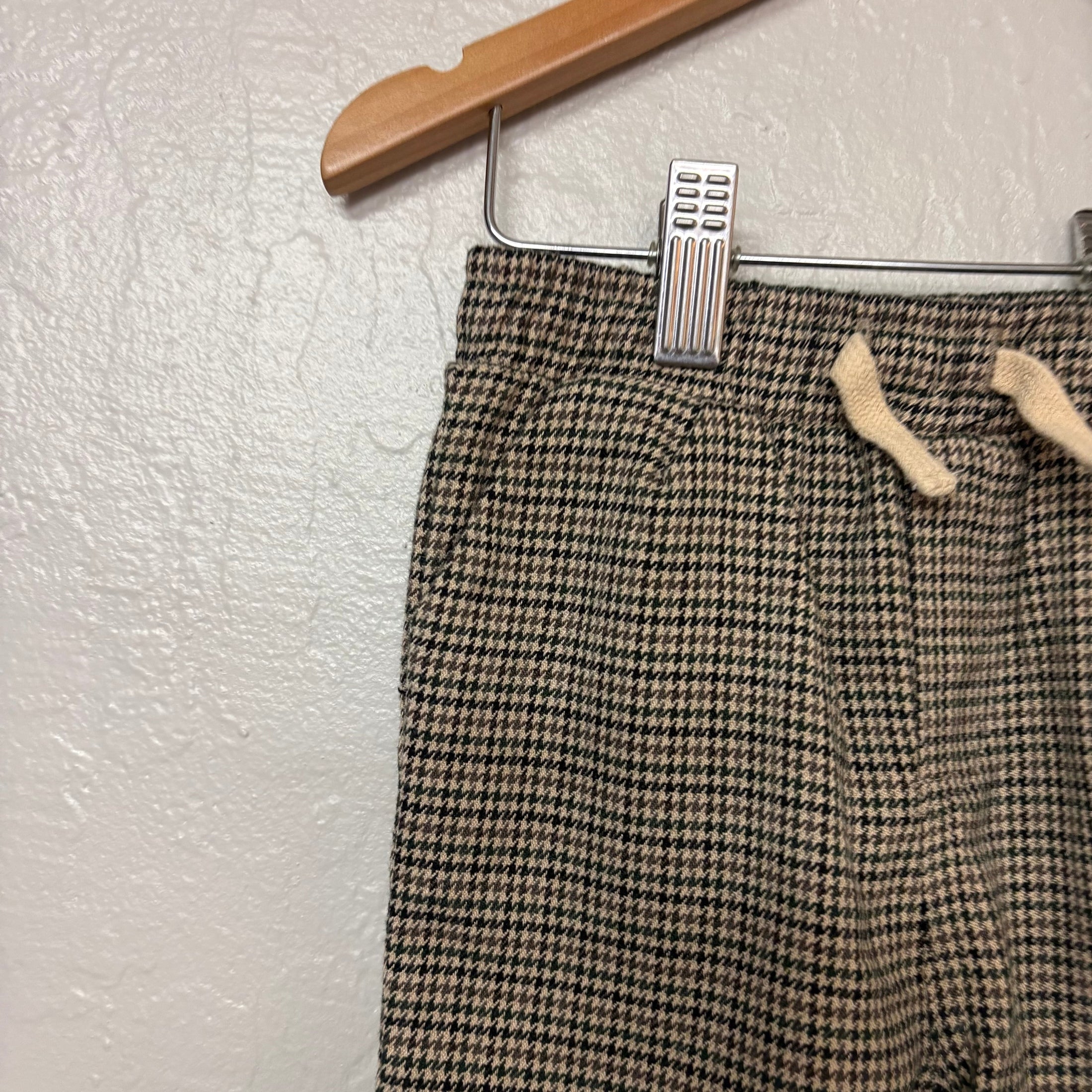 cotton on baby boys brown houndstooth pants 12-18M