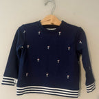 janie and jack x peanuts snoopy blue sweatshirt 3Y
