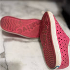 native water shoes dark pink 9c