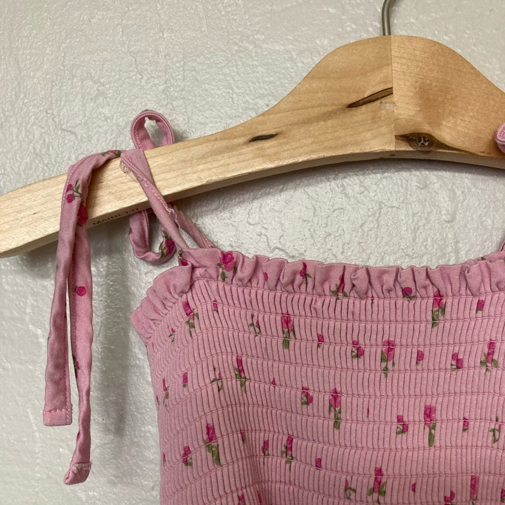 in my jammers romper twirl pink floral 12-18M