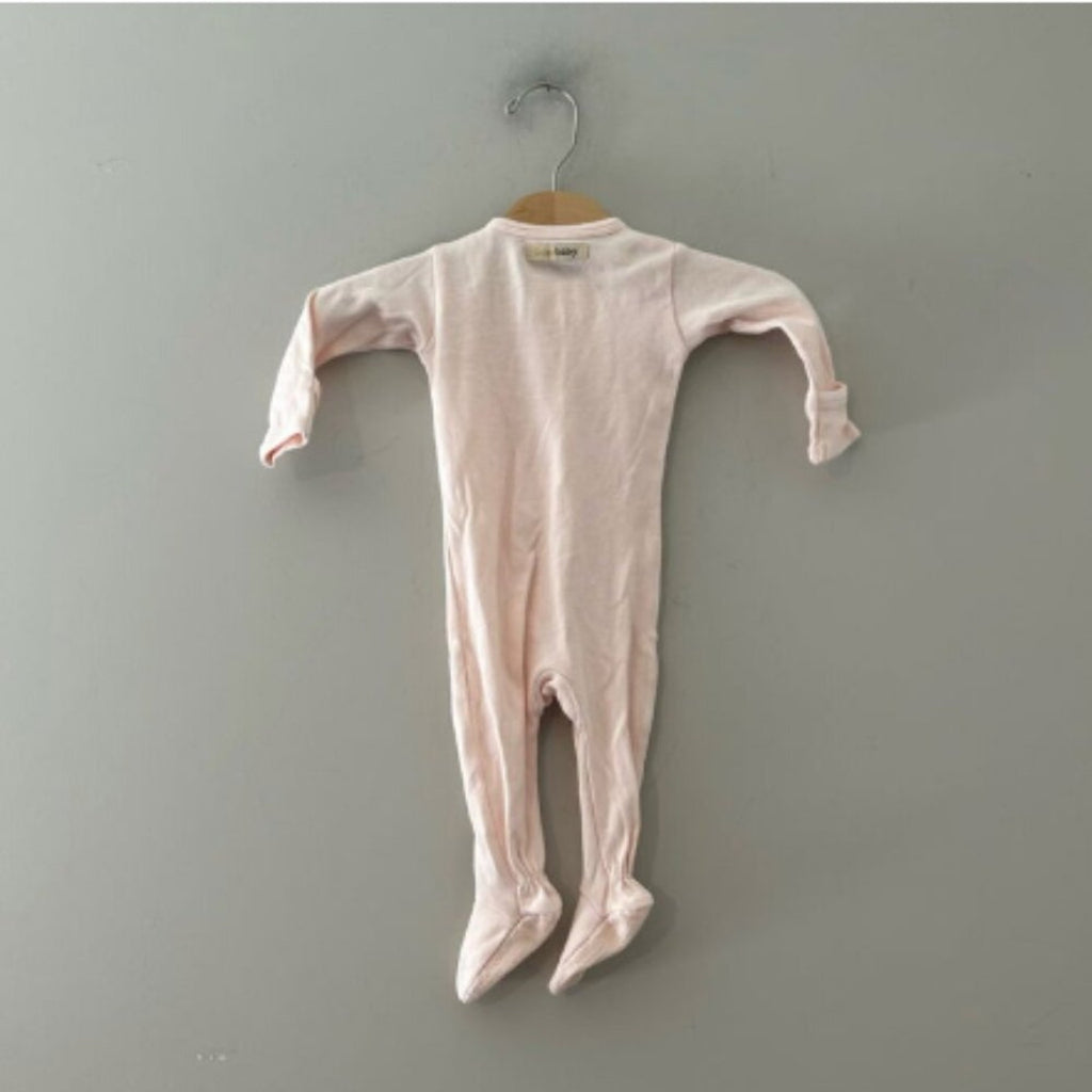 l'oved baby pink footie 0-3M