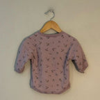 reverie threads purple floral waffle romper 2T