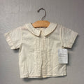strasburg girls' cream button up blouse 24M