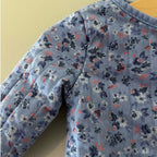 baby b'gosh girls' quilted blue jacket 12M