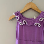 kate quinn purple bamboo dress 4Y