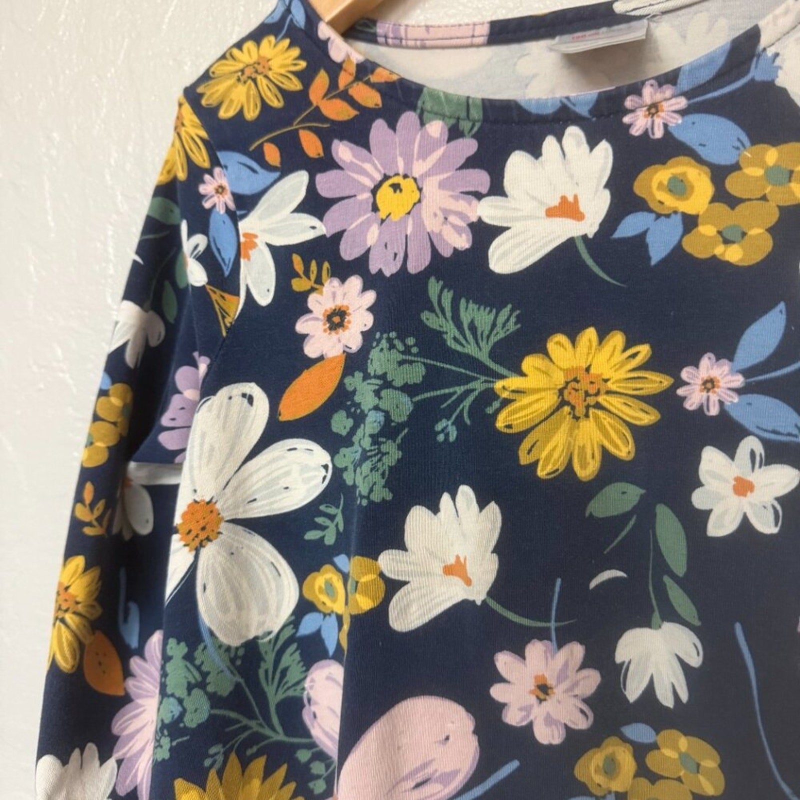 hanna andersson floral dress 6-7Y