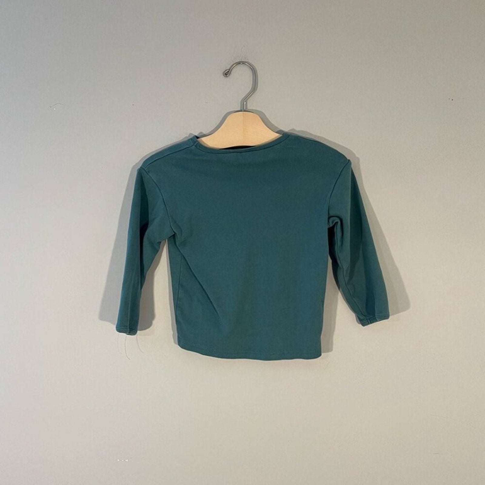 zara boys' green long-sleeve tee happy 3-4Y