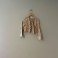 zara‎ girls' beige crochet  cardigan 8-9Y