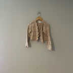 zara‎ girls' beige crochet  cardigan 8-9Y