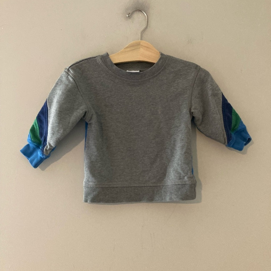 hanna andersson boys' gray sweatshirt 3Y