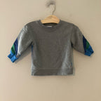 hanna andersson boys' gray sweatshirt 3Y