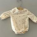 jack & jack cream polka dot romper newborn