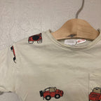 zara short sleeve tee cars 2-3Y
