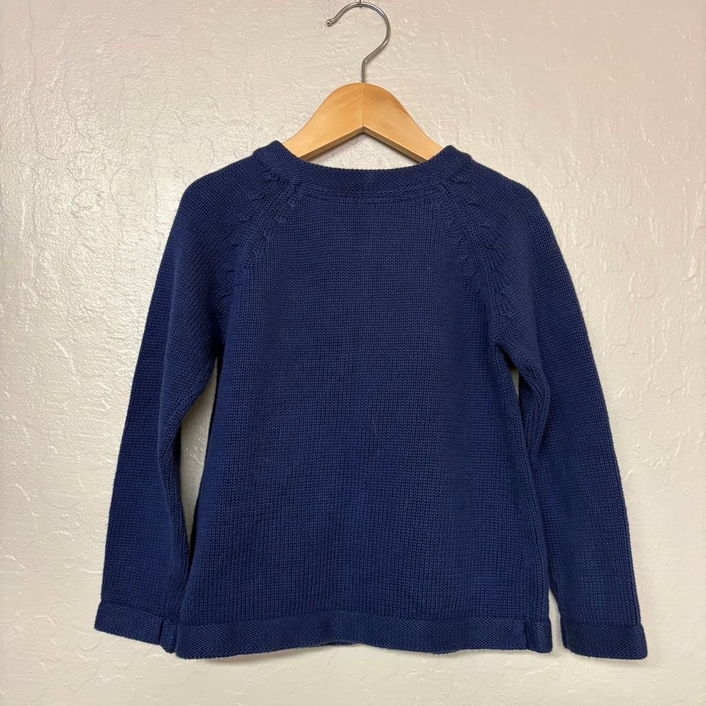 carter’s blue cardigan with colorful buttons 4Y