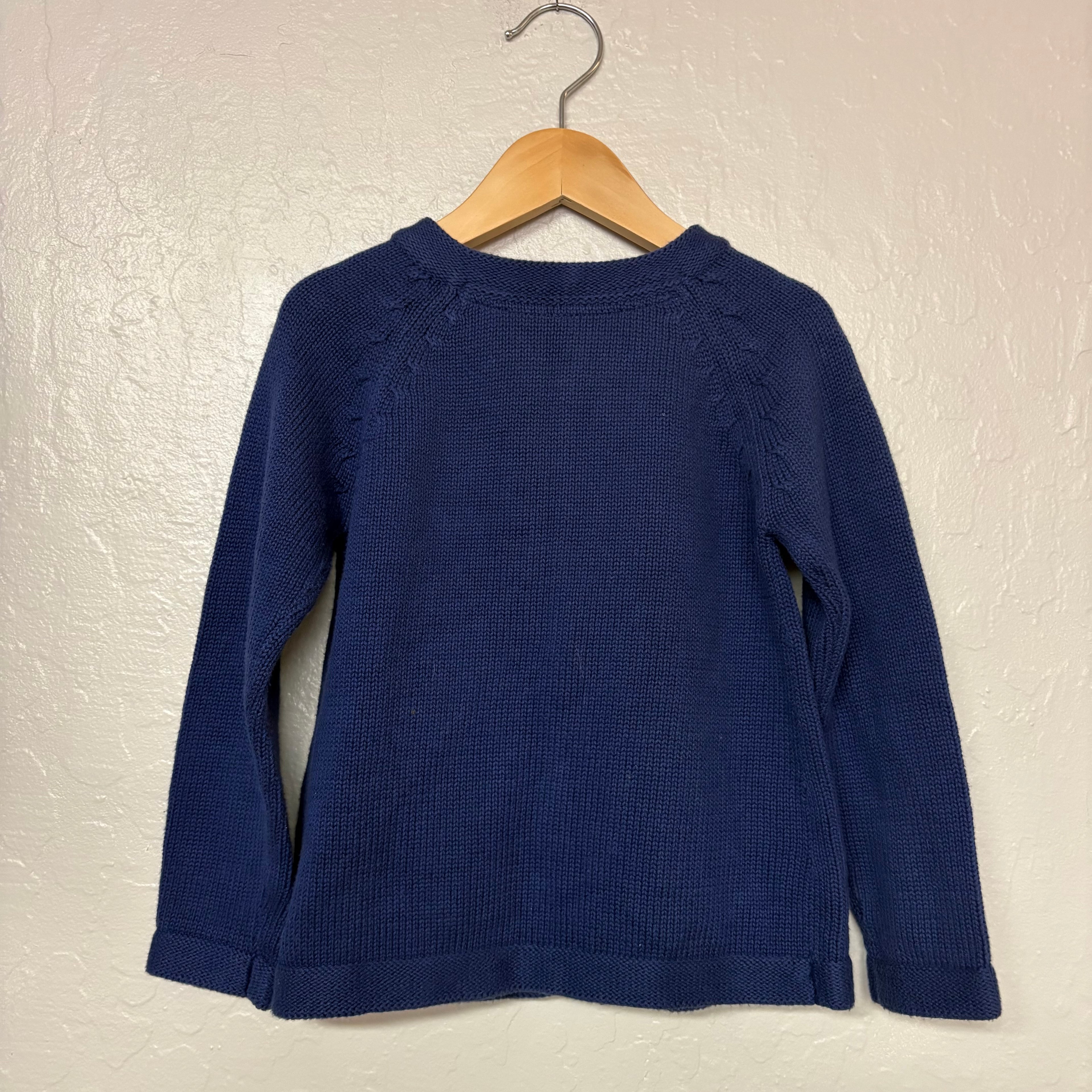 carter’s blue cardigan with colorful buttons 4Y
