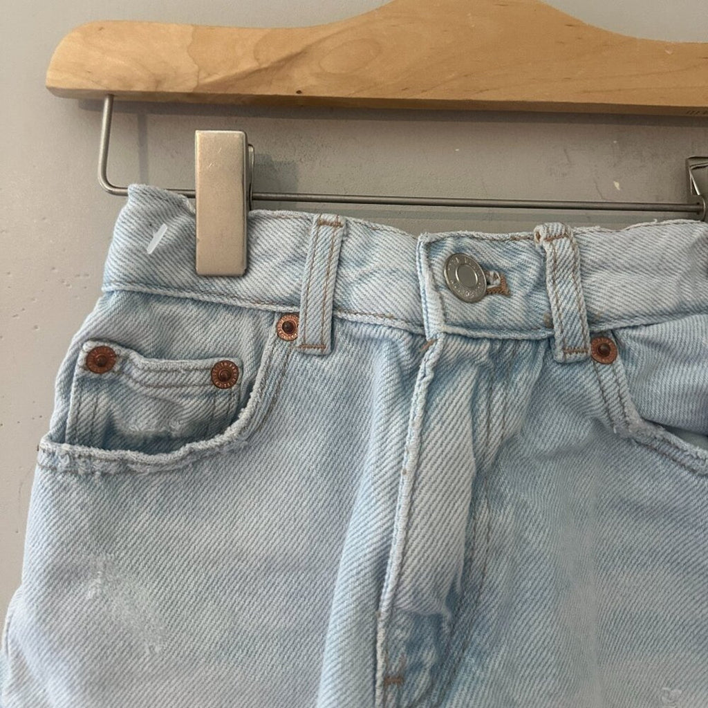 zara girls' jean shorts 7Y