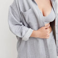 aerie gray shacket LARGE